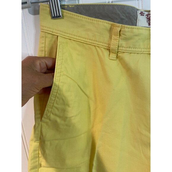 Original Penguin Mens Yellow Flat Front Shorts Sz.30 Cotton Blend - Picture 3 of 13